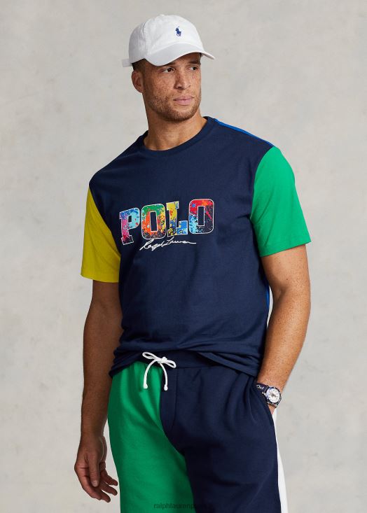 t-shirt à logo contrastant 46T60T1500 Hommes Ralph Lauren croisière marine multi