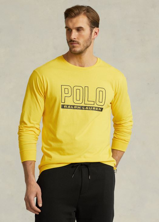 t-shirt à logo imprimé 46T60T1373 Hommes Ralph Lauren écrasement de citron