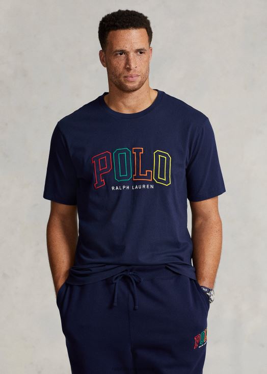 t-shirt à logo imprimé 46T60T1501 Hommes Ralph Lauren marine de croisière