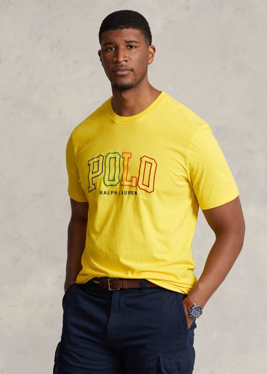 t-shirt à logo imprimé 46T60T1503 Hommes Ralph Lauren écrasement de citron
