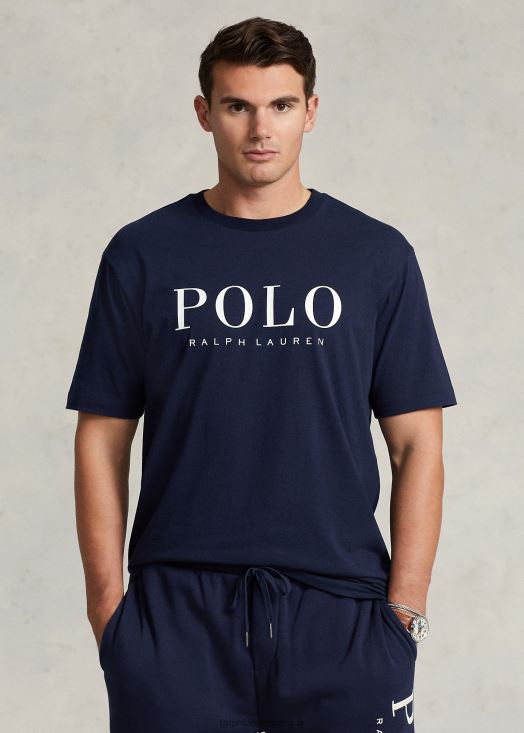 t-shirt à logo imprimé 46T60T1556 Hommes Ralph Lauren marine de croisière