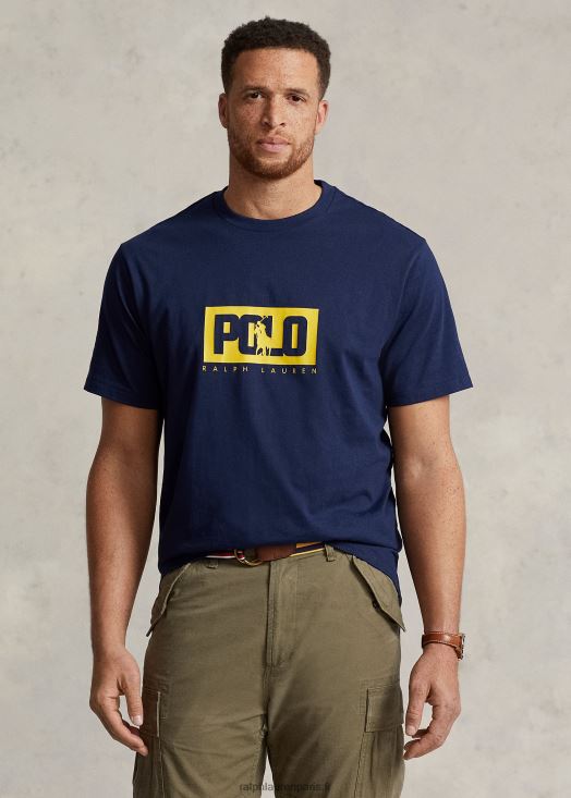 t-shirt à logo imprimé 46T60T1624 Hommes Ralph Lauren marine de croisière