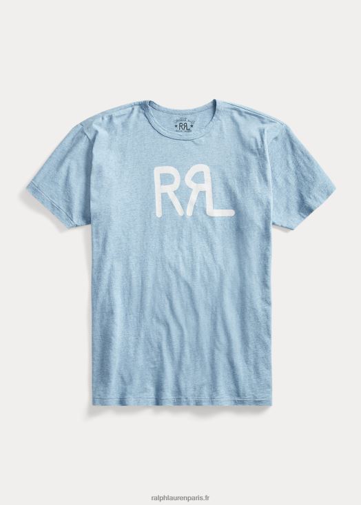 t-shirt à logo imprimé 46T60T1695 Hommes Ralph Lauren krrl054-bleu chiné