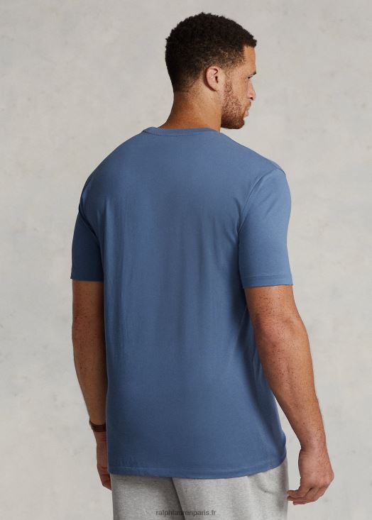 t-shirt à poche en jersey 46T60T1852 Hommes Ralph Lauren bleu carson