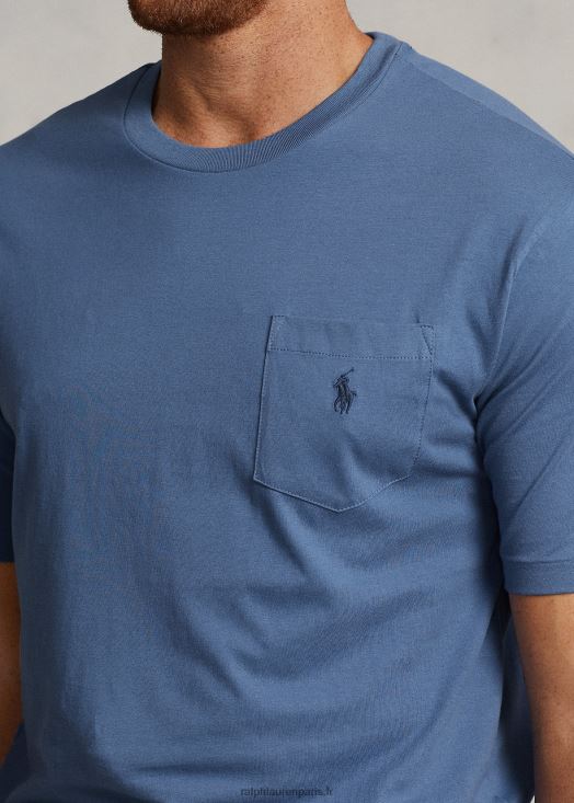 t-shirt à poche en jersey 46T60T1852 Hommes Ralph Lauren bleu carson