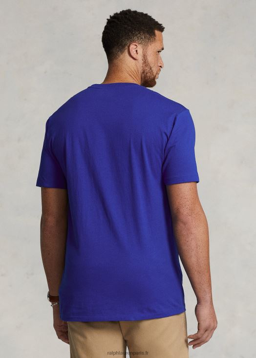 t-shirt à poche en jersey 46T60T1855 Hommes Ralph Lauren étoile saphir