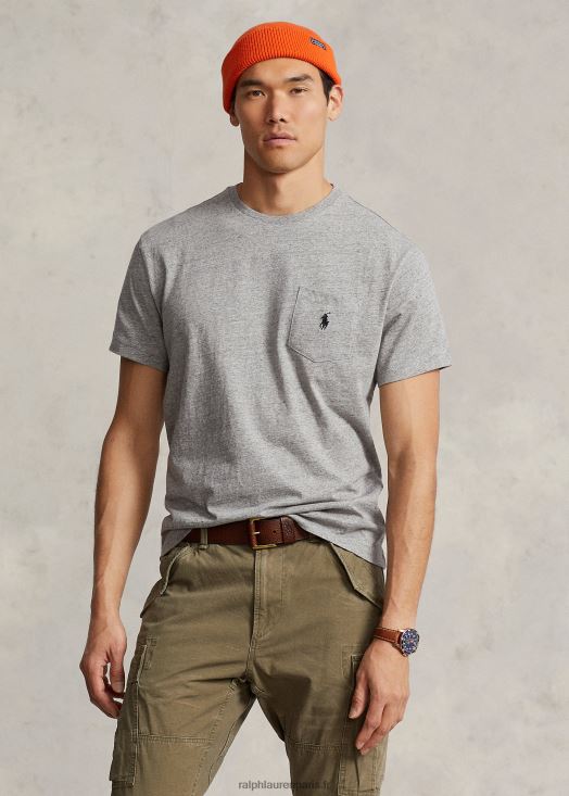 t-shirt à poche en jersey - toutes coupes 46T60T250 Hommes Ralph Lauren bruyère vintage sombre