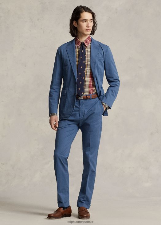 polo veste chino stretch déstructurée 46T60T616 Hommes Ralph Lauren bleu clancy