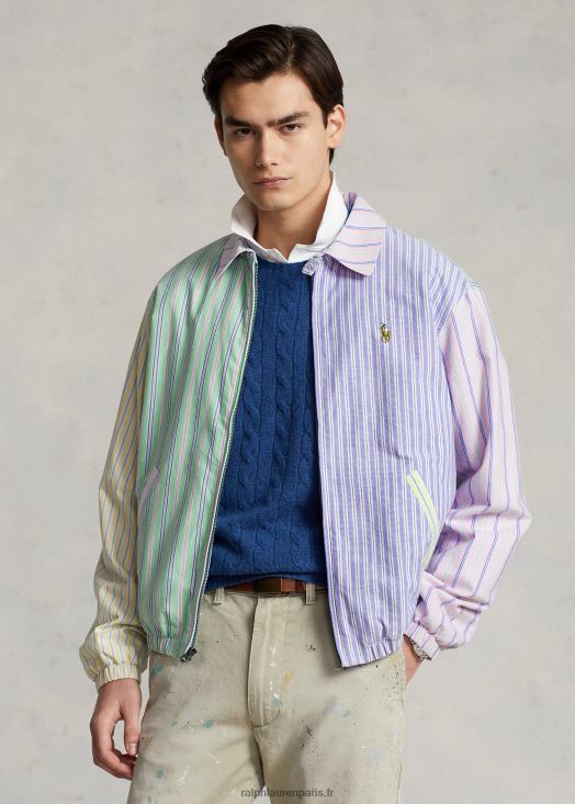 veste amusante oxford rayée bayport 46T60T8603 Hommes Ralph Lauren rayures multiples