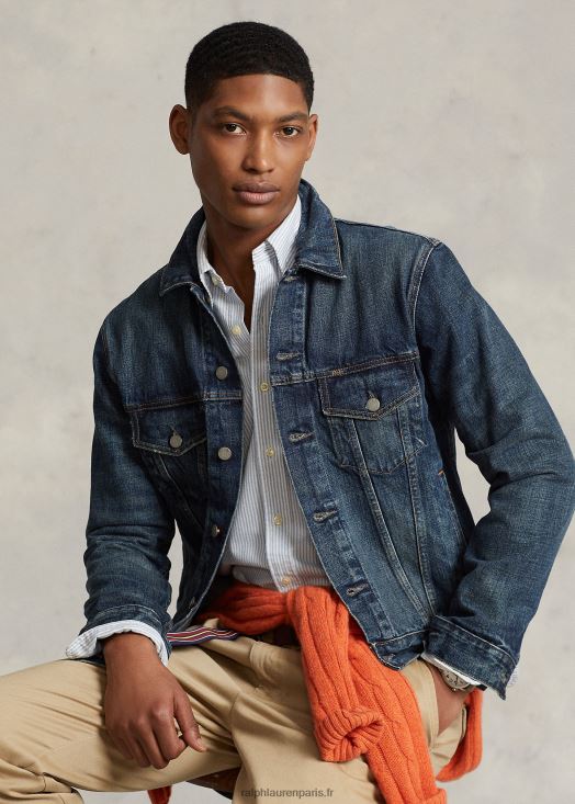 veste camionneur en jean délavé 46T60T911 Hommes Ralph Lauren trenton