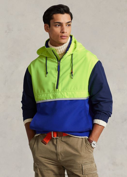 veste à capuche déperlante compressible 46T60T8508 Hommes Ralph Lauren ville royale multi