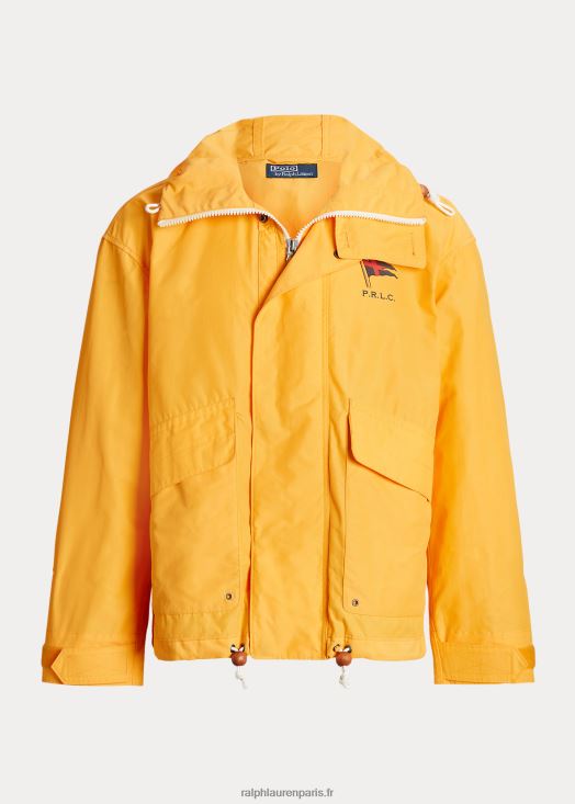 veste à capuche enduite 46T60T1280 Hommes Ralph Lauren jaune plus lisse