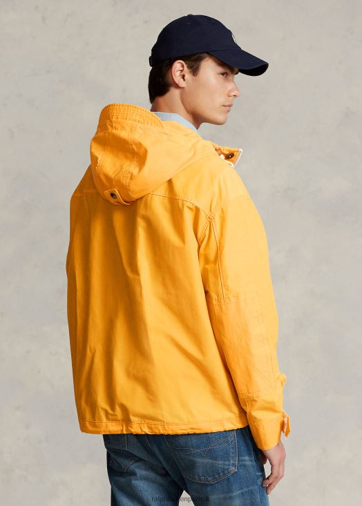 veste à capuche enduite 46T60T1280 Hommes Ralph Lauren jaune plus lisse