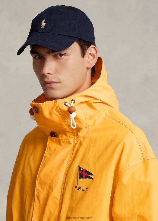 veste à capuche enduite 46T60T1280 Hommes Ralph Lauren jaune plus lisse