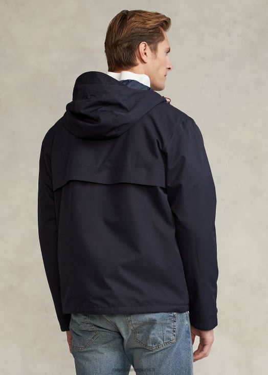 veste à capuche imperméable 46T60T1163 Hommes Ralph Lauren collection marine