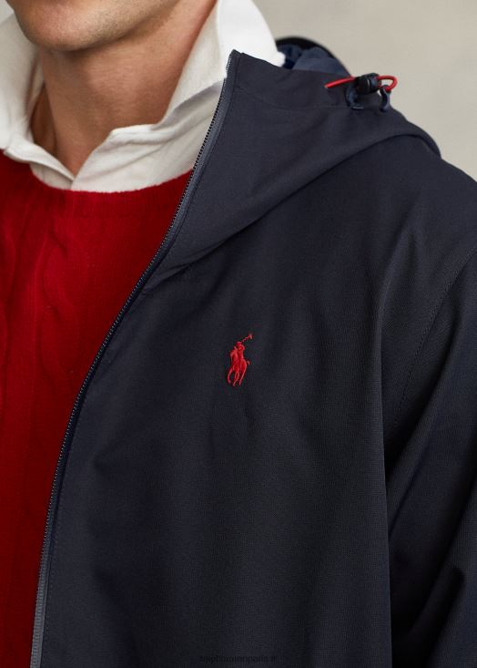 veste à capuche imperméable 46T60T1163 Hommes Ralph Lauren collection marine