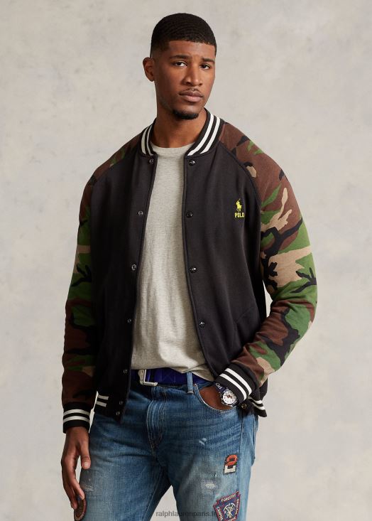 veste de baseball en molleton à manches 46T60T1389 Hommes Ralph Lauren multi noir