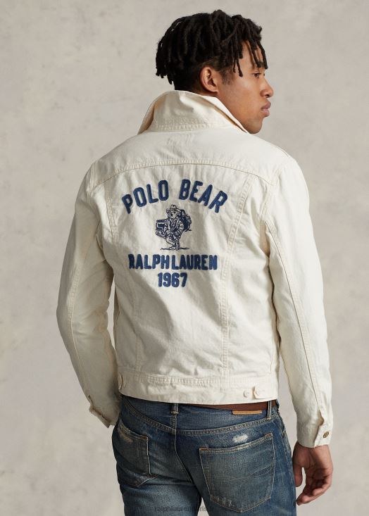 veste de camionneur brodée d'ours polo 46T60T8523 Hommes Ralph Lauren mineola