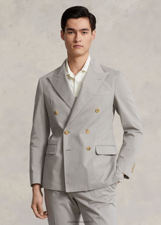 veste de costume chino polo soft stretch 46T60T1118 Hommes Ralph Lauren brouillard gris