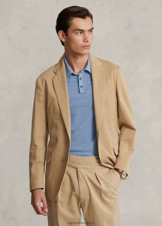 veste de costume chino polo soft stretch 46T60T8588 Hommes Ralph Lauren beige côtier