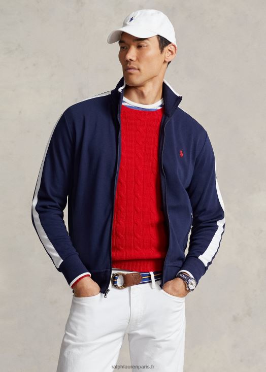 veste de survêtement en coton interlock 46T60T595 Hommes Ralph Lauren marine raffinée