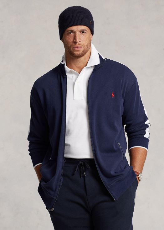 veste de survêtement en interlock 46T60T1635 Hommes Ralph Lauren marine raffinée