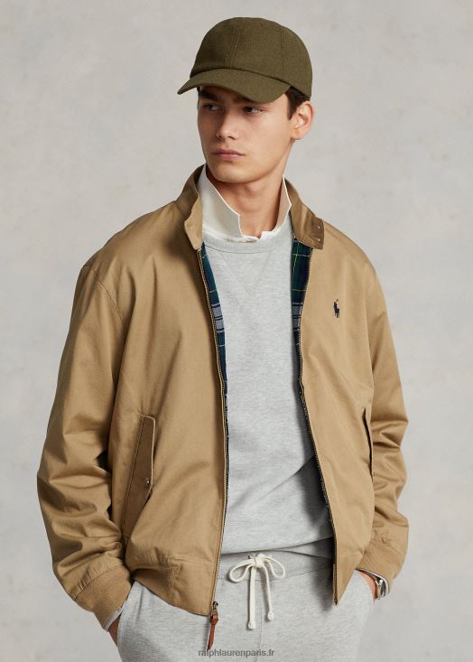 veste en sergé de coton 46T60T8582 Hommes Ralph Lauren café bronzé