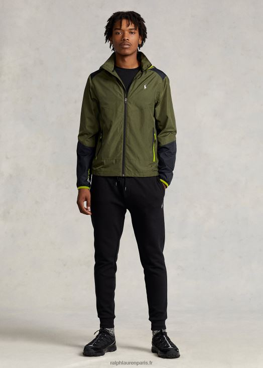veste ripstop déperlante 46T60T127 Hommes Ralph Lauren sauge foncé/noir