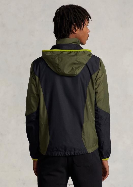 veste ripstop déperlante 46T60T127 Hommes Ralph Lauren sauge foncé/noir