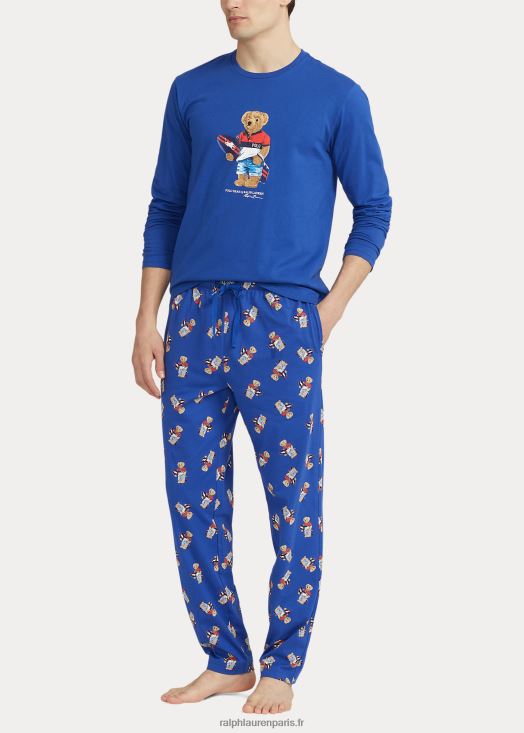 ensemble de nuit en jersey de coton polo bear 46T60T653 Hommes Ralph Lauren patrimoine royal