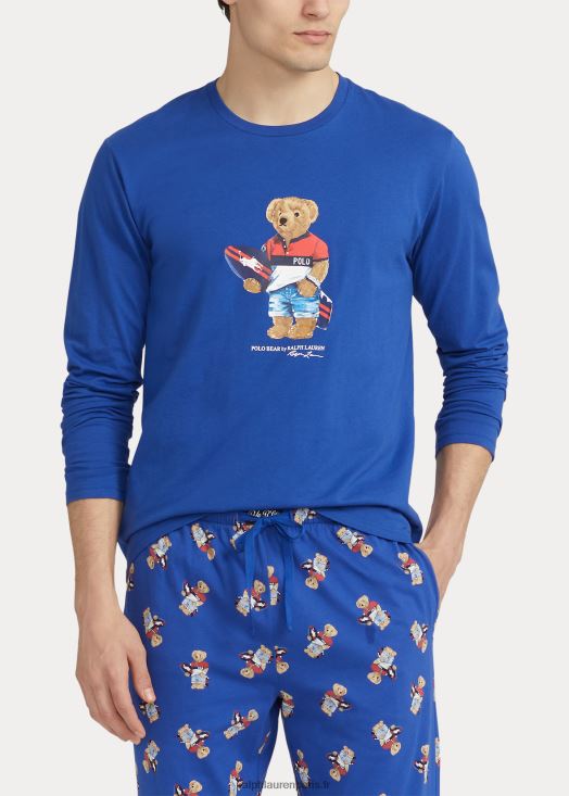 ensemble de nuit en jersey de coton polo bear 46T60T653 Hommes Ralph Lauren patrimoine royal