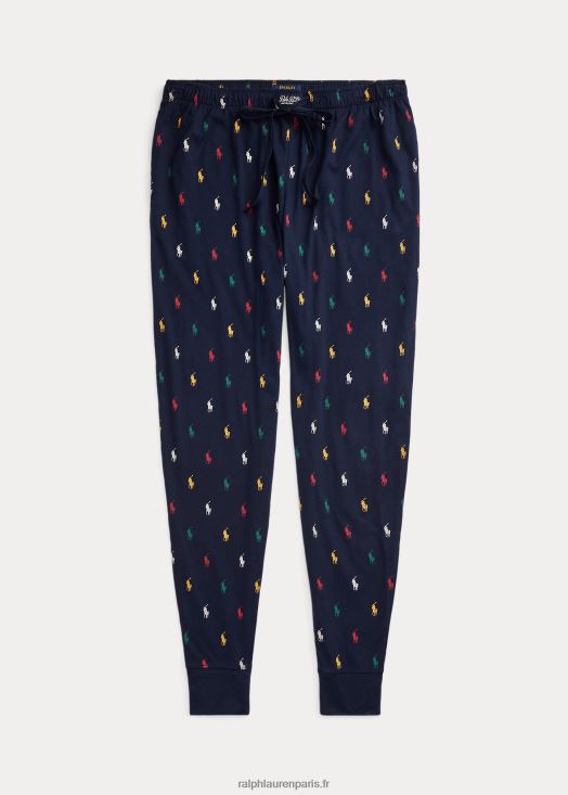 jogging de nuit poney signature 46T60T8719 Hommes Ralph Lauren bleu marine/vert/rouge/jaune