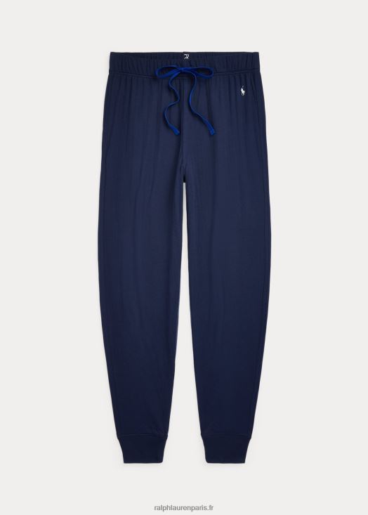 pantalon de jogging à bords contrastants 46T60T697 Hommes Ralph Lauren croisière marine/argent