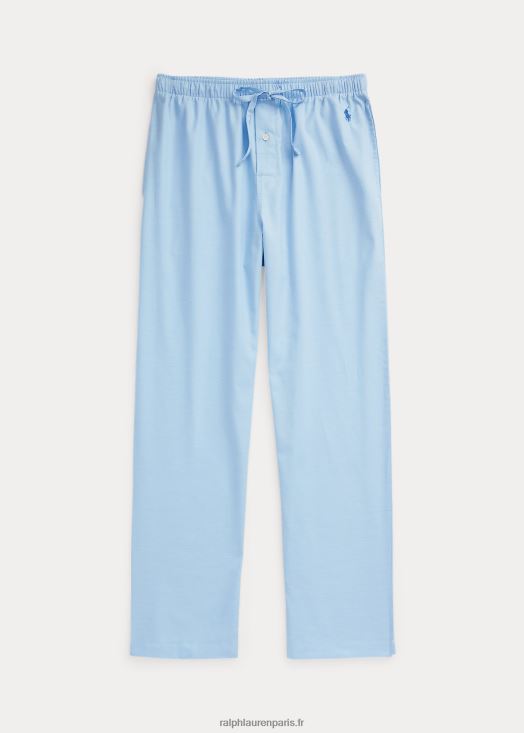 pantalon de pyjama en coton oxford 46T60T8571 Hommes Ralph Lauren bleu oxford/marine royale