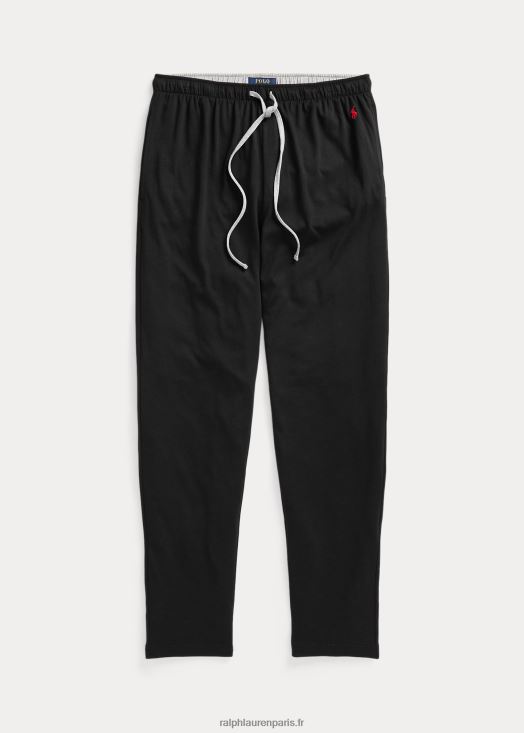 pantalon de pyjama en jersey de coton mélangé 46T60T229 Hommes Ralph Lauren noir/andover chiné/rouge
