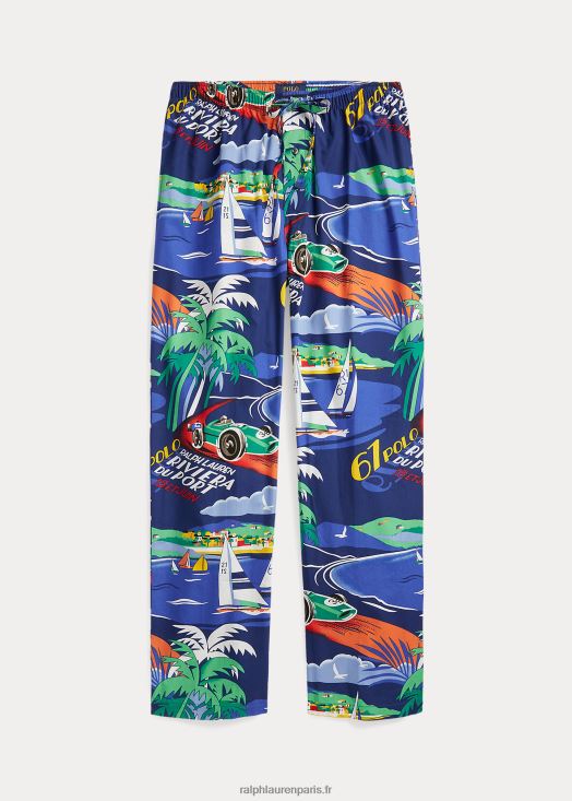 pantalon de pyjama imprimé 46T60T679 Hommes Ralph Lauren imprimé riviera du port