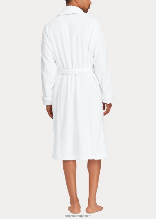 peignoir big pony en coton éponge 46T60T1559 Hommes Ralph Lauren blanc/marine croisière