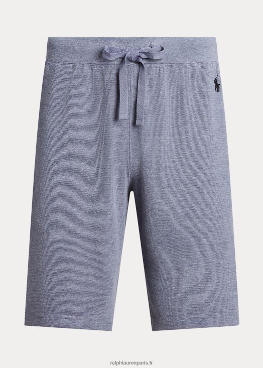 short de nuit en maille gaufrée 46T60T310 Hommes Ralph Lauren vieux royal/noir