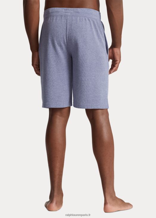 short de nuit en maille gaufrée 46T60T310 Hommes Ralph Lauren vieux royal/noir
