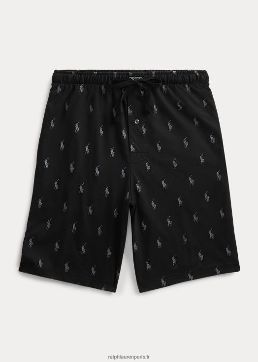 short de nuit signature poney 46T60T1499 Hommes Ralph Lauren noir/gris actif