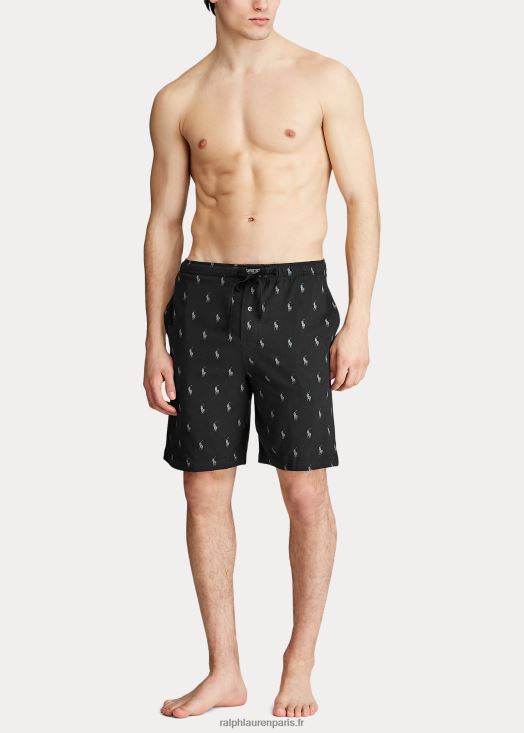 short de nuit signature poney 46T60T1499 Hommes Ralph Lauren noir/gris actif