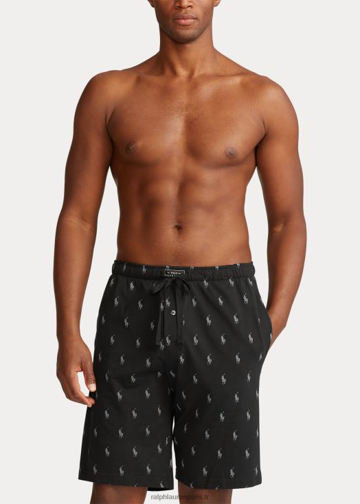 short de pyjama poney intégral 46T60T1178 Hommes Ralph Lauren noir