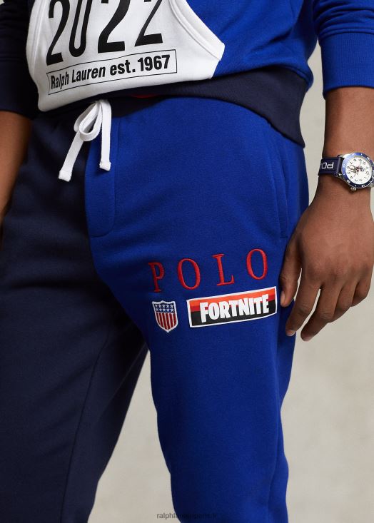 pantalon de jogging polo ralph lauren x fortnite 46T60T948 unisexecroisière marine multi